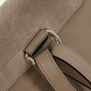 Chloe Fay Backpack Suede Leather Beige Gold Auth BA6829-10