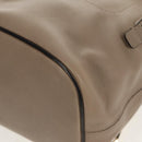 Chloe Fay Backpack Suede Leather Beige Gold Auth BA6829-20