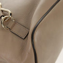 Chloe Fay Backpack Suede Leather Beige Gold Auth BA6829-21