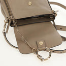 Chloe Fay Backpack Suede Leather Beige Gold Auth BA6829-26