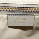 Chloe Fay Backpack Suede Leather Beige Gold Auth BA6829-27