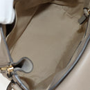 Chloe Fay Backpack Suede Leather Beige Gold Auth BA6829-11