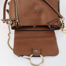 Chloe Fay Backpack Suede Leather 2way Brown Auth BA6830-20