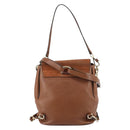 Chloe Fay Backpack Suede Leather 2way Brown Auth BA6830-2