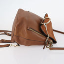 Chloe Fay Backpack Suede Leather 2way Brown Auth BA6830-3