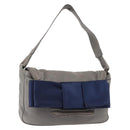 Chloe Shoulder Bag Leather Gray Auth BA6834-1
