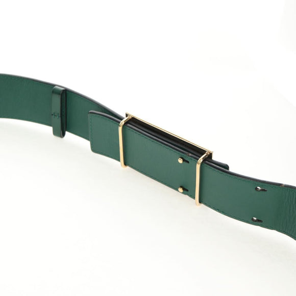 Chloe Bailey Hand Bag Leather 2way Green Auth BA6835