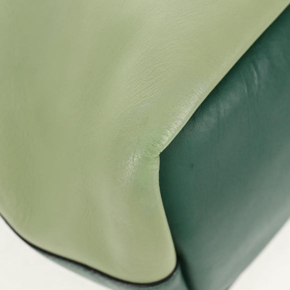 Chloe Bailey Hand Bag Leather 2way Green Auth BA6835