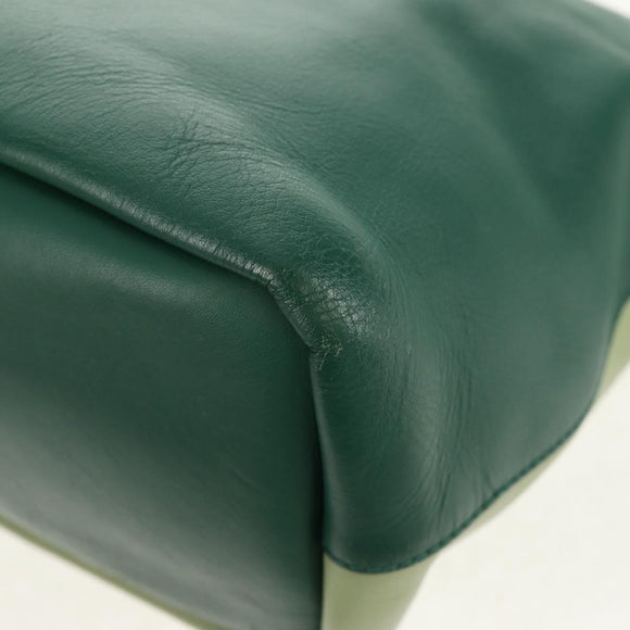 Chloe Bailey Hand Bag Leather 2way Green Auth BA6835