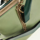 Chloe Bailey Hand Bag Leather 2way Green Auth BA6835-21
