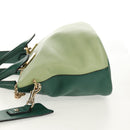 Chloe Bailey Hand Bag Leather 2way Green Auth BA6835-3