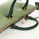 Chloe Bailey Hand Bag Leather 2way Green Auth BA6835-6