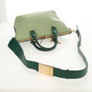 Chloe Bailey Hand Bag Leather 2way Green Auth BA6835-8