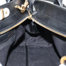 Chloe Alice Hand Bag Leather 2way White Black Auth BA6836-25