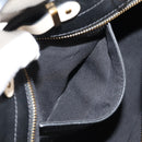 Chloe Alice Hand Bag Leather 2way White Black Auth BA6836-26