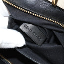 Chloe Alice Hand Bag Leather 2way White Black Auth BA6836-12