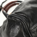 Chloe Etel Hand Bag Leather 2way Black Auth BA6838-17