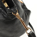 Chloe Etel Hand Bag Leather 2way Black Auth BA6838-21