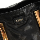 Chloe Etel Hand Bag Leather 2way Black Auth BA6838-22