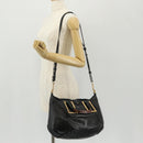 Chloe Etel Hand Bag Leather 2way Black Auth BA6838-29