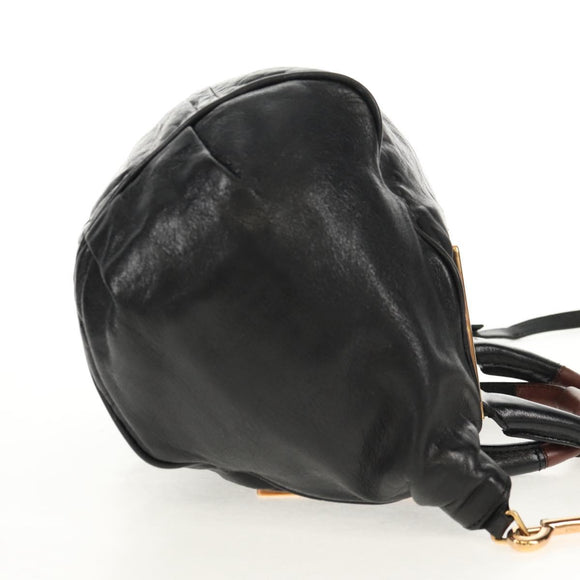 Chloe Etel Handtas Leer 2way Zwart Auth BA6838