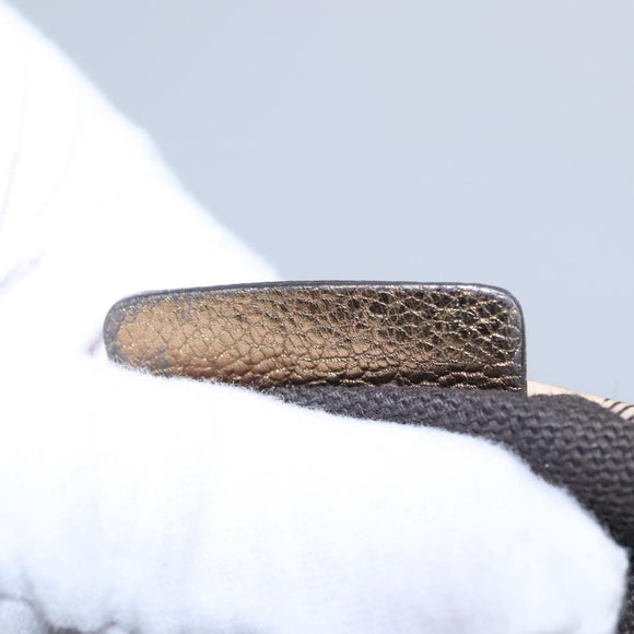 BURBERRY Nova Check Shoulder Bag PVC Beige Brown gold Auth BA684