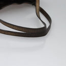 BURBERRY Nova Check Shoulder Bag PVC Beige Brown gold Auth BA684-7