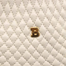 BALLY Hand Bag Leather White Auth BA6841-18