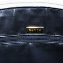 BALLY Hand Bag Leather White Auth BA6841-19