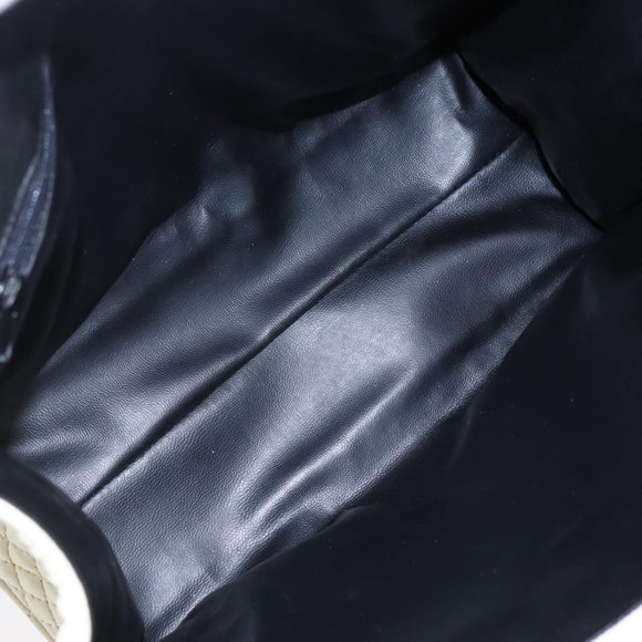 BALLY Hand Bag Leather White Auth BA6841