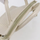 BALLY Hand Bag Leather White Auth BA6841-6