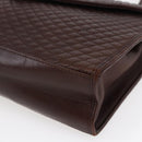 BALLY Hand Bag Leather Brown Auth BA6842-8