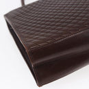 BALLY Hand Bag Leather Brown Auth BA6842-17