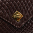 BALLY Hand Bag Leather Brown Auth BA6842-18