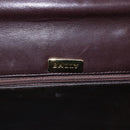 BALLY Hand Bag Leather Brown Auth BA6842-19