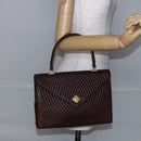 BALLY Hand Bag Leather Brown Auth BA6842-24