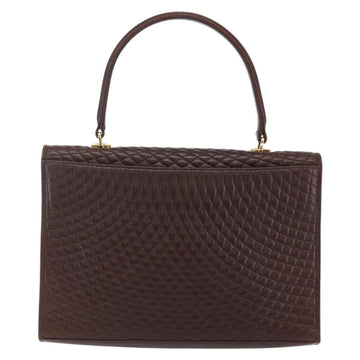 BALLY Hand Bag Leather Brown Auth BA6842 - 0