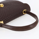 BALLY Hand Bag Leather Brown Auth BA6842-7