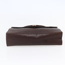 BALLY Hand Bag Leather Brown Auth BA6842-5