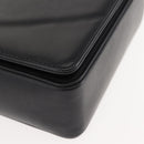 BALLY Chain Shoulder Bag Leather Black Auth BA6843-10