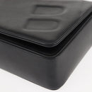 BALLY Chain Shoulder Bag Leather Black Auth BA6843-11