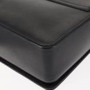 BALLY Chain Shoulder Bag Leather Black Auth BA6843-13