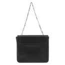 BALLY Chain Shoulder Bag Leather Black Auth BA6843-3
