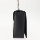 BALLY Chain Shoulder Bag Leather Black Auth BA6843-5