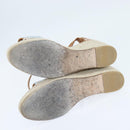 HERMES Tipoli Espadrilles Shoes Raffia Beige Auth BA6845-10