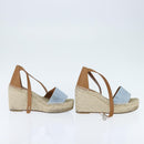 HERMES Tipoli Espadrilles Shoes Raffia Beige Auth BA6845-4