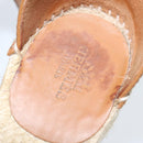 HERMES Tipoli Espadrilles Shoes Raffia Beige Auth BA6845-9