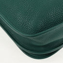 HERMES Evelyn 3 PM Shoulder Bag Taurillon Clemence Green Auth BA6847A-15