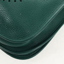 HERMES Evelyn 3 PM Shoulder Bag Taurillon Clemence Green Auth BA6847A-16