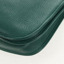 HERMES Evelyn 3 PM Shoulder Bag Taurillon Clemence Green Auth BA6847A-18
